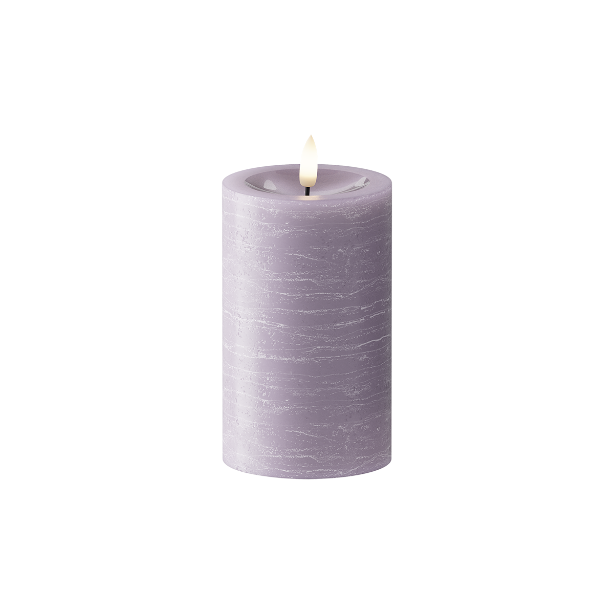 LEDs Vela pilar Ø 7,5 x 12,5 cm Lavanda