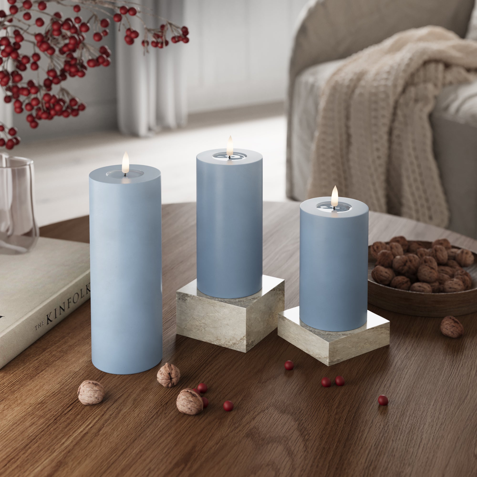 Φως μπλοκ LED Ø 7.5 x 12.5 + 15 + 20 Παγωμένο μπλε