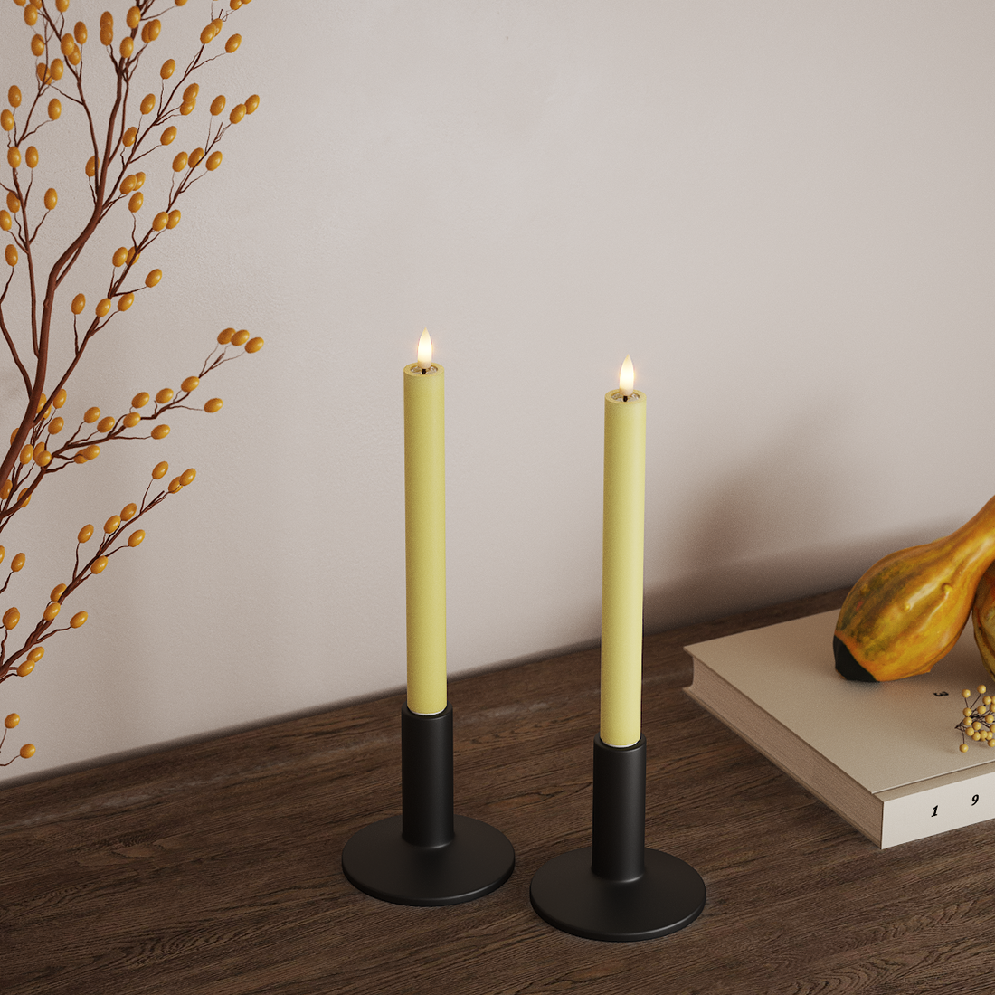 Deluxe Homeart LED Crown valgusti 2 tk, Ø 2 x 24 cm Helekollane LED-kroonvalgusti 4