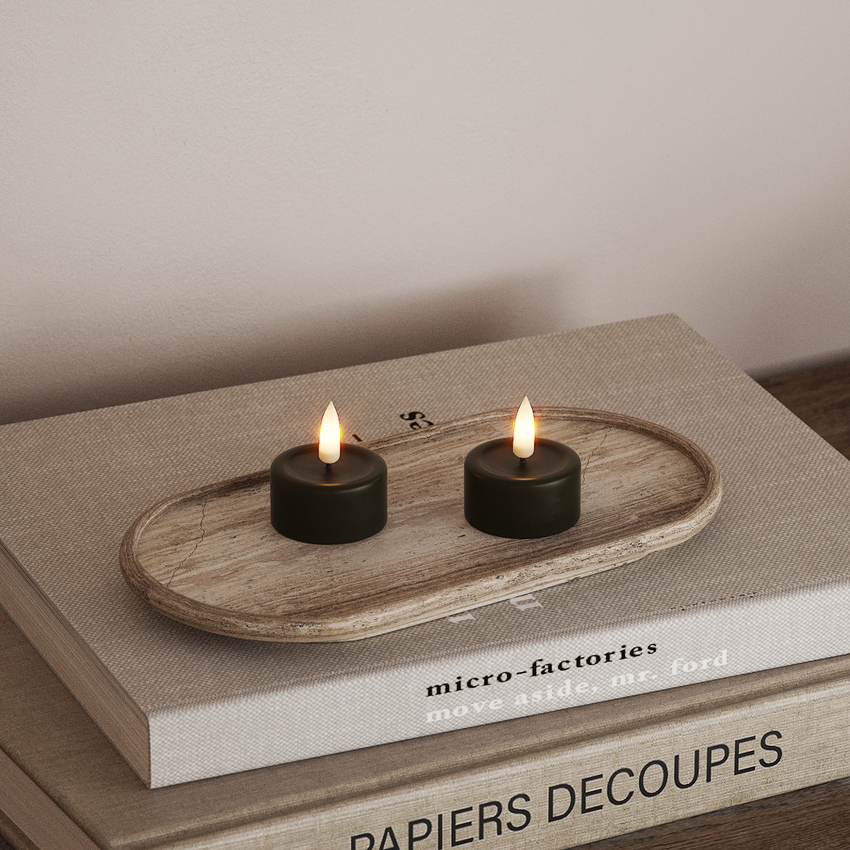 Deluxe Homeart Φωτιστικό τσαγιού LED 2 τεμ. Σκούρο πράσινο Φωτάκι τσαγιού LED 3