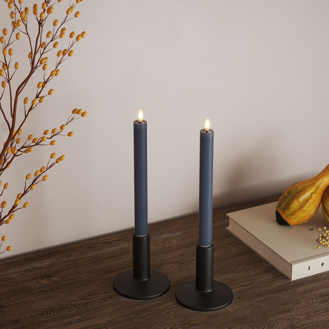 Deluxe Homeart Korunka LED svetlo 2 ks, Ø 2 x 24 cm Ľadovo modrá LED korunkové svetlo 4