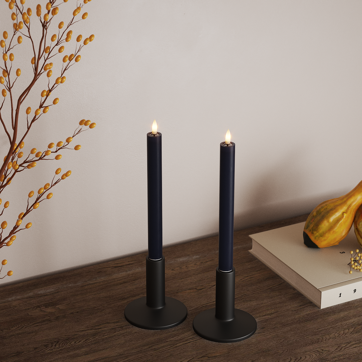 Deluxe Homeart LED Crown valgusti 2 tk, Ø 2 x 24 cm Kuninglik sinine LED-kroonvalgusti 3