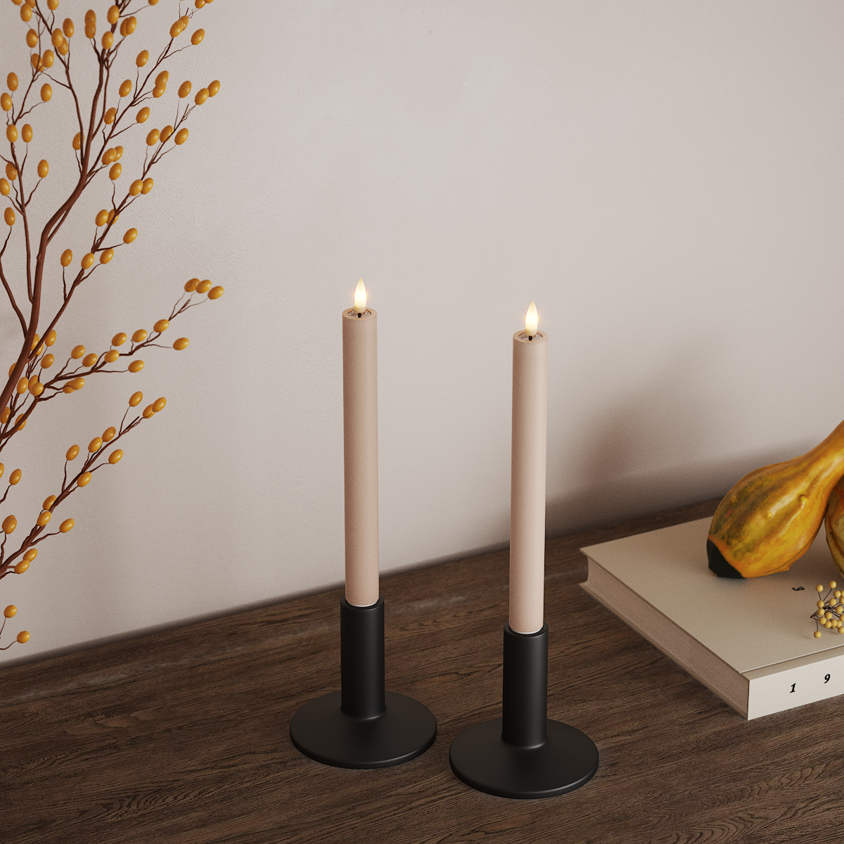 Deluxe Homeart Korunka LED 2 ks, Ø 2 x 24 cm Růžová LED korunkové světlo 3