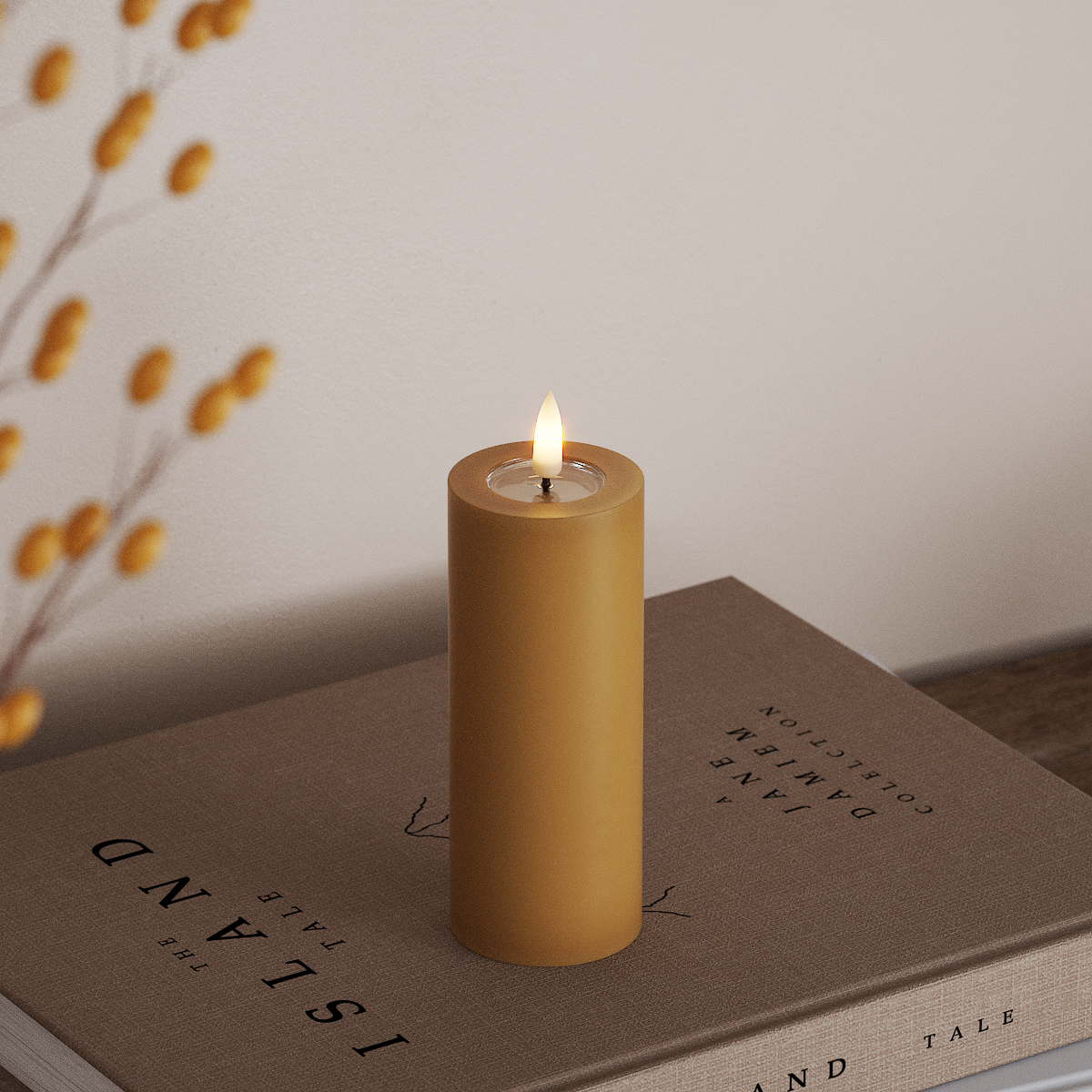 Deluxe Homeart LED blokové světlo Ø 5 x 12,5 cm Kariová LED blokové světlo 3