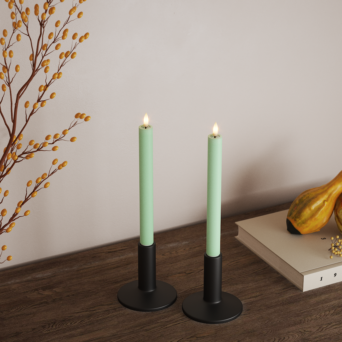 Deluxe Homeart Korunka LED 2 ks, Ø 2 x 24 cm Mátová LED korunkové světlo 3