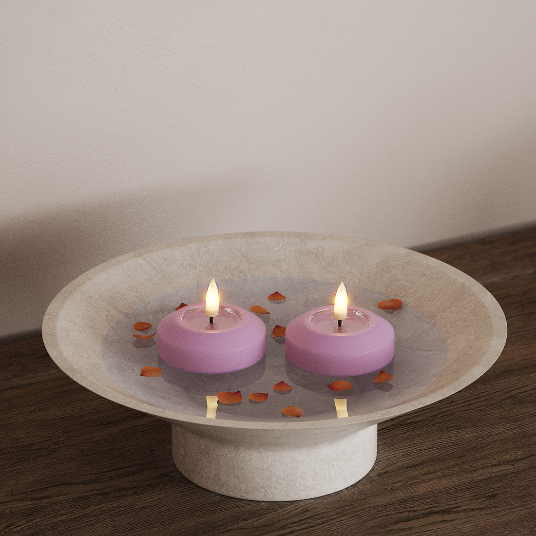 Deluxe Homeart LED plávajúce svetlo Ø 6,1 cm 2 ks Levanduľová LED plávajúce svetlo 4