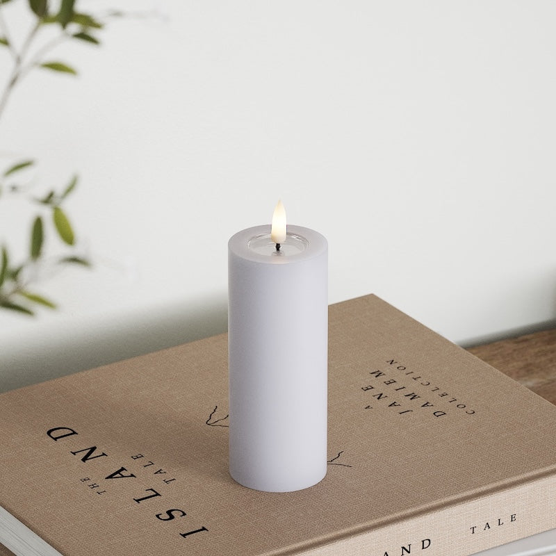 Deluxe Homeart LED blokové svetlo Ø 5 x 12,5 cm Prašnomodrá