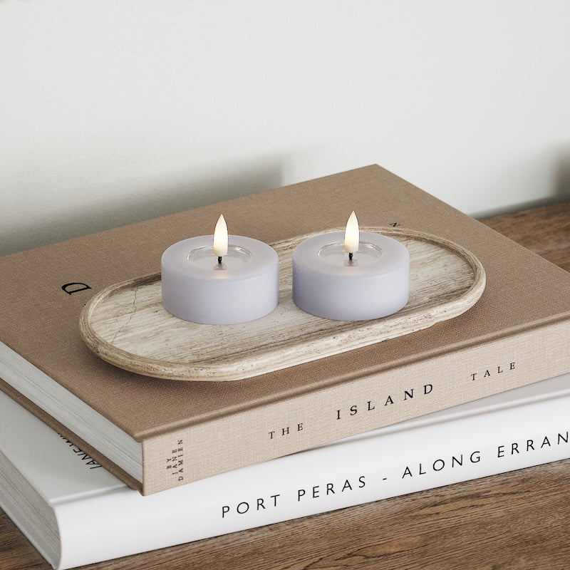 Deluxe Homeart Ρεσώ LED Jumbo 2 τεμ. (Μεγάλο) Ξεθωριασμένο μπλε