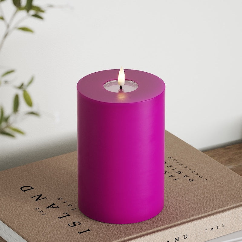 Deluxe Homeart LED blokové svetlo Ø 10 x 15 cm Fialová