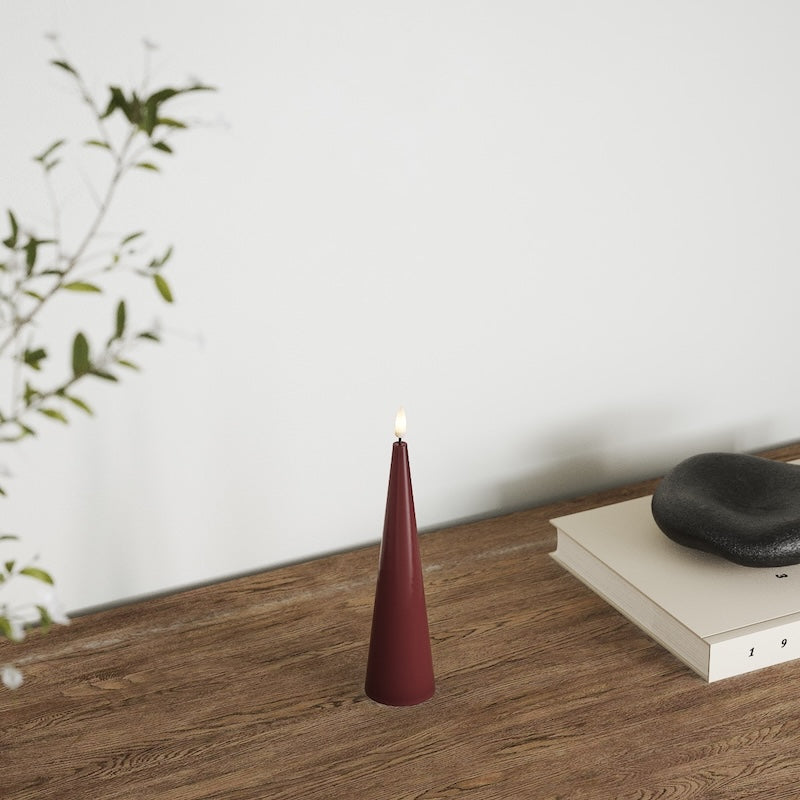 Deluxe Homeart Luz cônica D 5 x A 20 cm Bordeaux