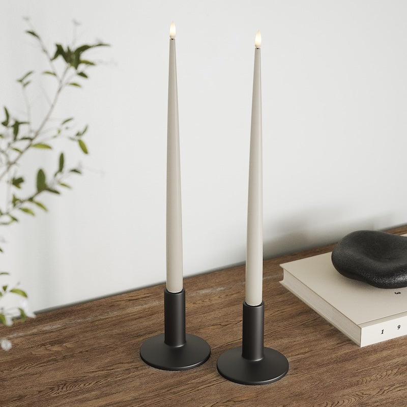 Deluxe Homeart Φωτιστικό κεριού LED με Λάκα, 2 τμχ 38 cm Άμμος Φως κεριού LED 2