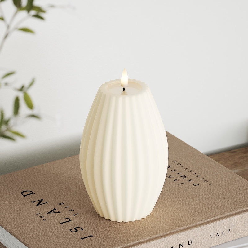 Deluxe Homeart Φωτιστικό αυλάκωσης LED D 10 x Υ 15 cm Κρεμ