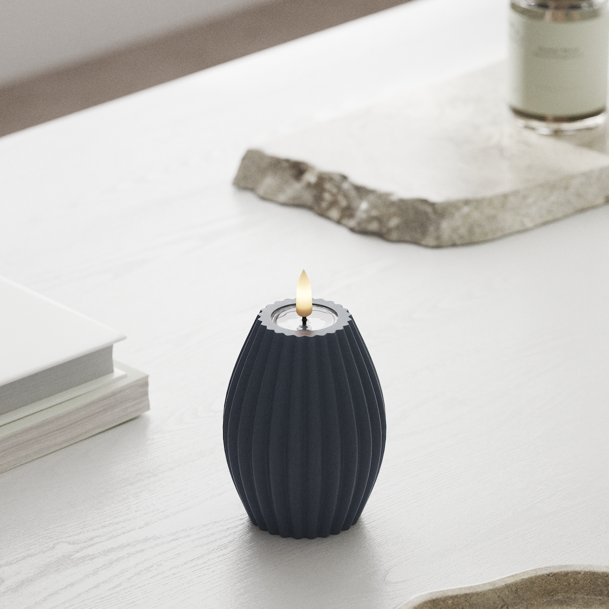 Deluxe Homeart Φωτισμός αυλακιού LED D 7,5 x Υ 10 cm Παγωμένο μπλε Φως LED 1