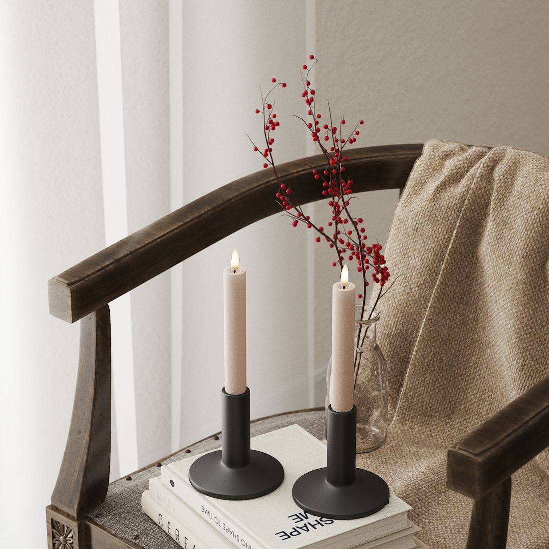 Deluxe Homeart Korunka LED svetlo 2 ks, Ø 2 x 15 cm Ružová LED korunkové svetlo 4