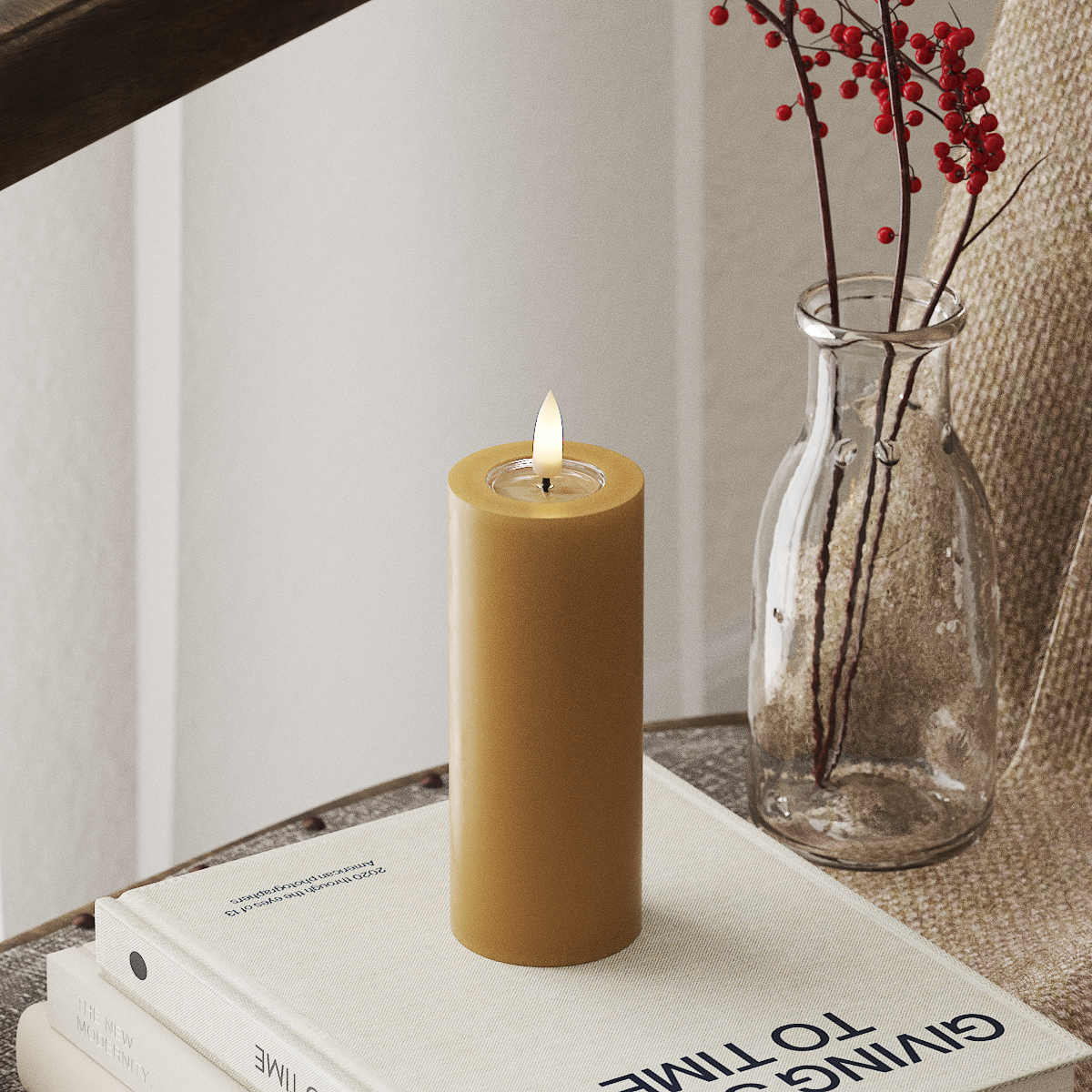 Deluxe Homeart LED blokové světlo Ø 5 x 12,5 cm Kariová LED blokové světlo 4