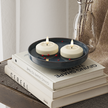 Deluxe Homeart LED Πλωτό φως Ø 6,1 cm 2 τεμ Κρεμ Πλωτό φως LED 4