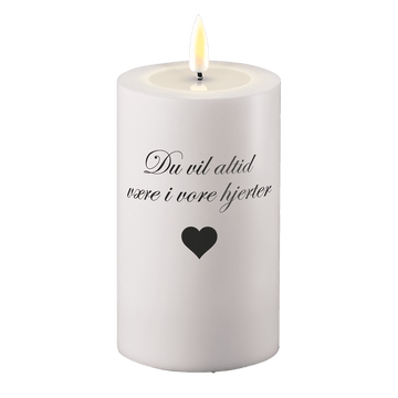 LED Gravlys Du vil altid være i vore hjerter Deluxe Homeart 1