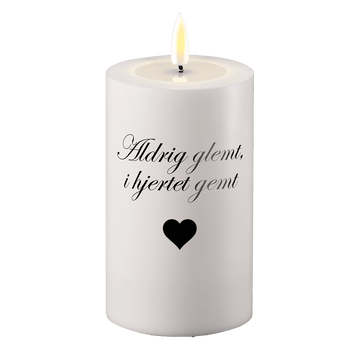 Luz LED Grave Nunca esquecida no coração guardada Deluxe Homeart 1