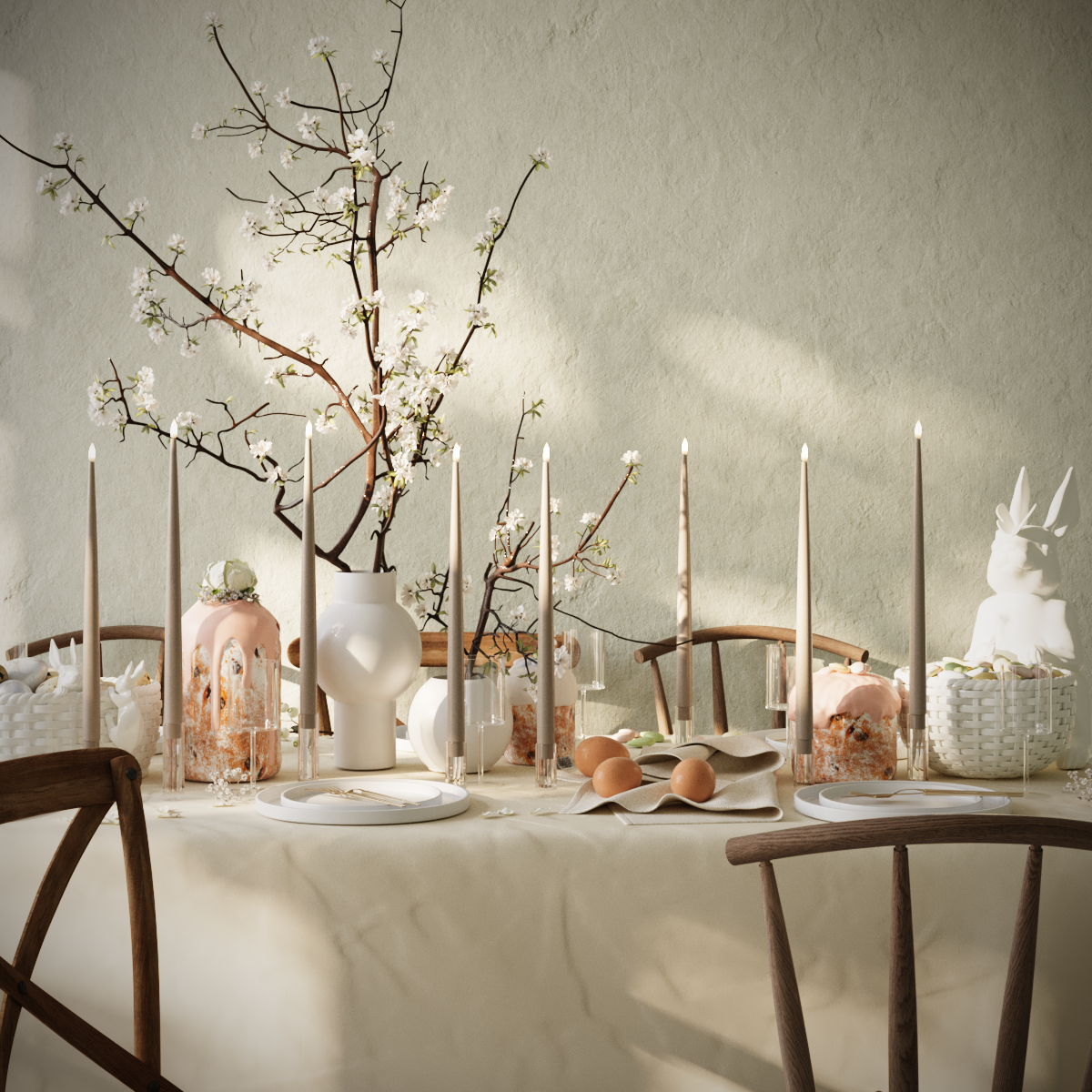 Deluxe Homeart LEDs Vela afilada pacote - Caramelo - 8 peças de 38 cm Vela afilada pacote 1