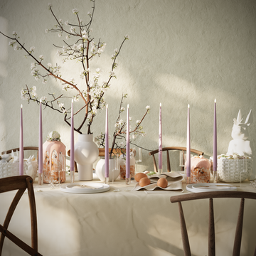 Deluxe Homeart Πακέτο LED Candle Light - Ανοιχτό μωβ - 8 τεμ. κεριά 38 cm συσκευασία 1