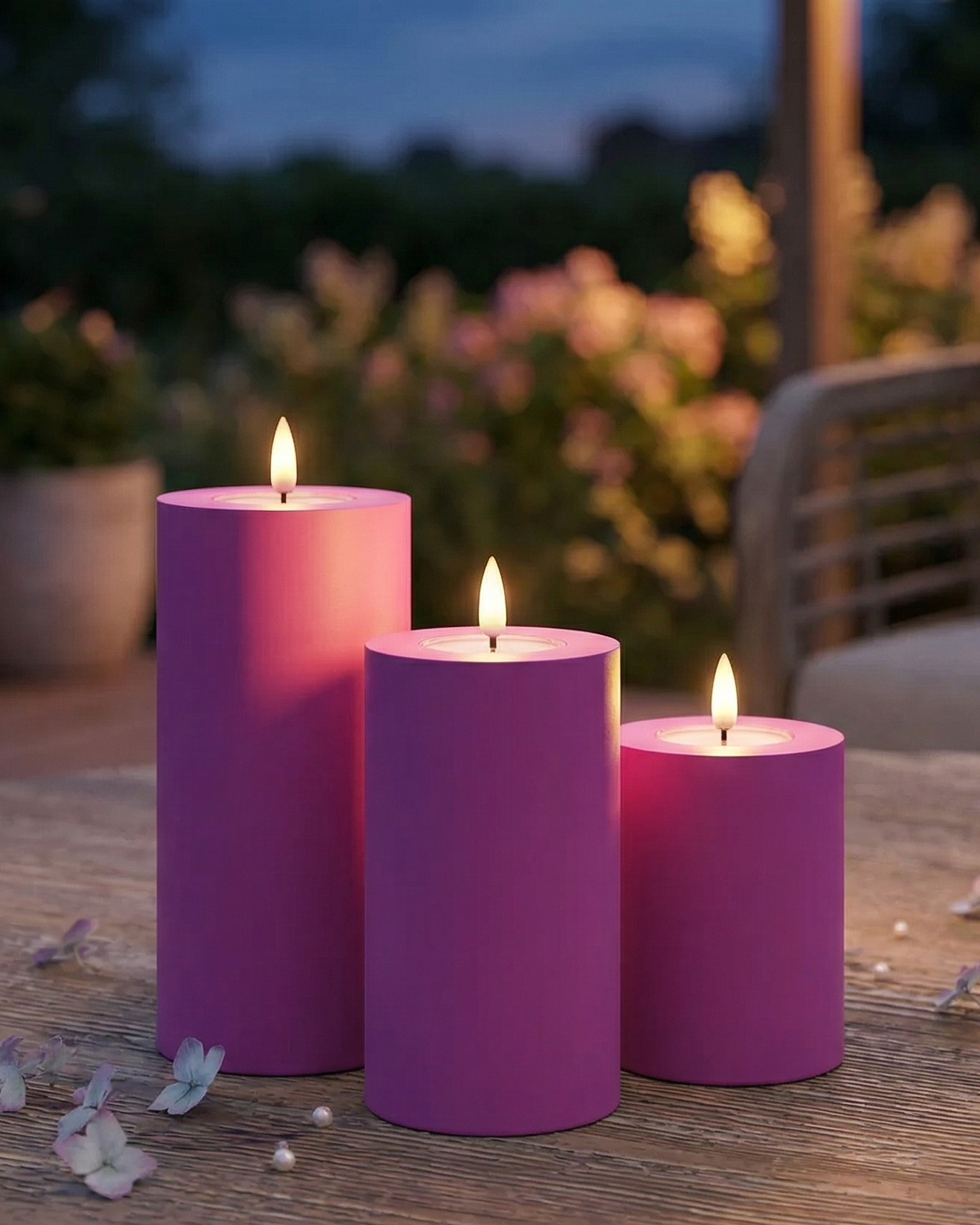 Balík vonkajšieho LED osvetlenia Purpurová