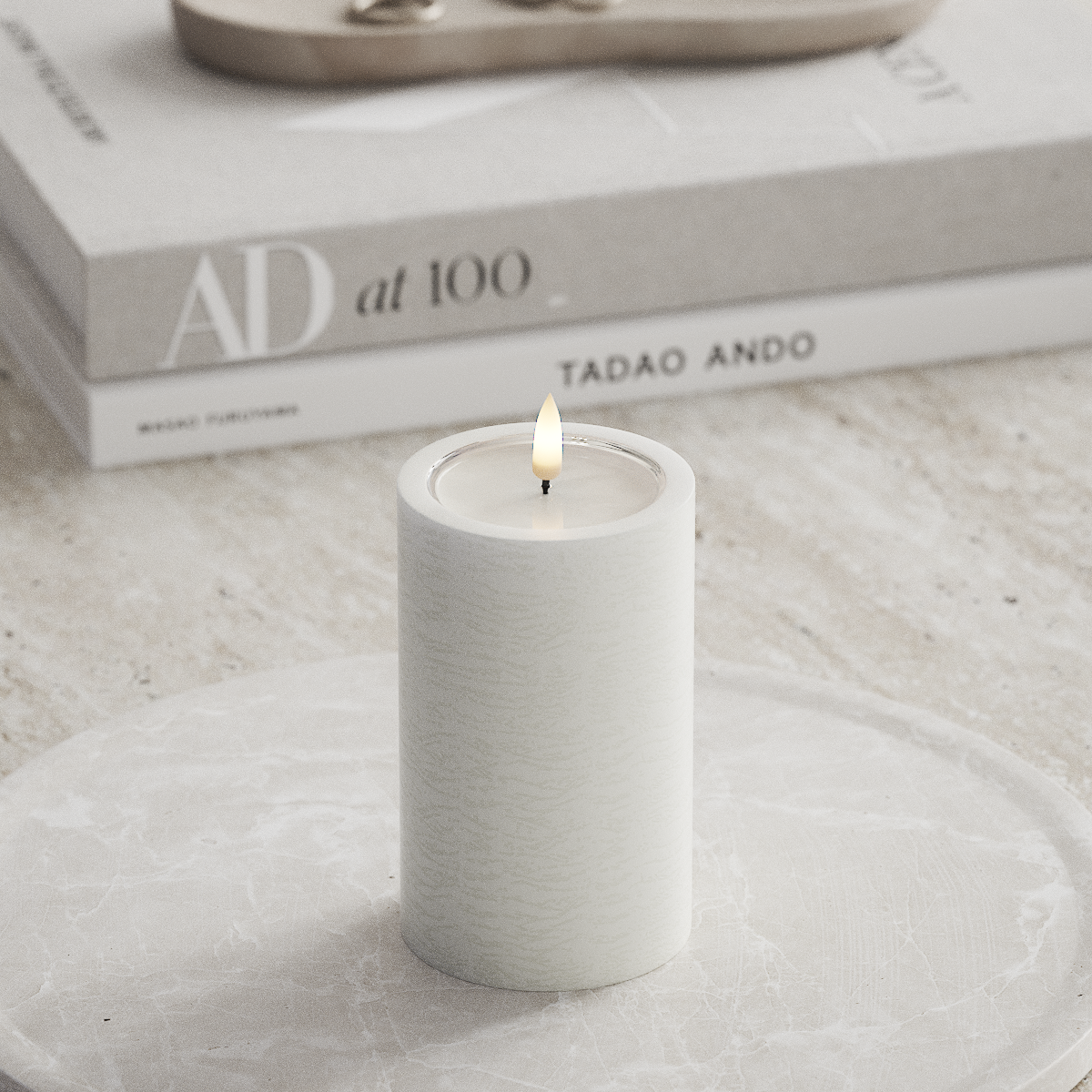 Deluxe Homeart Unique LED blokové svetlo D 7,5 x 12,5 cm Biela unique blokové svetlo 1