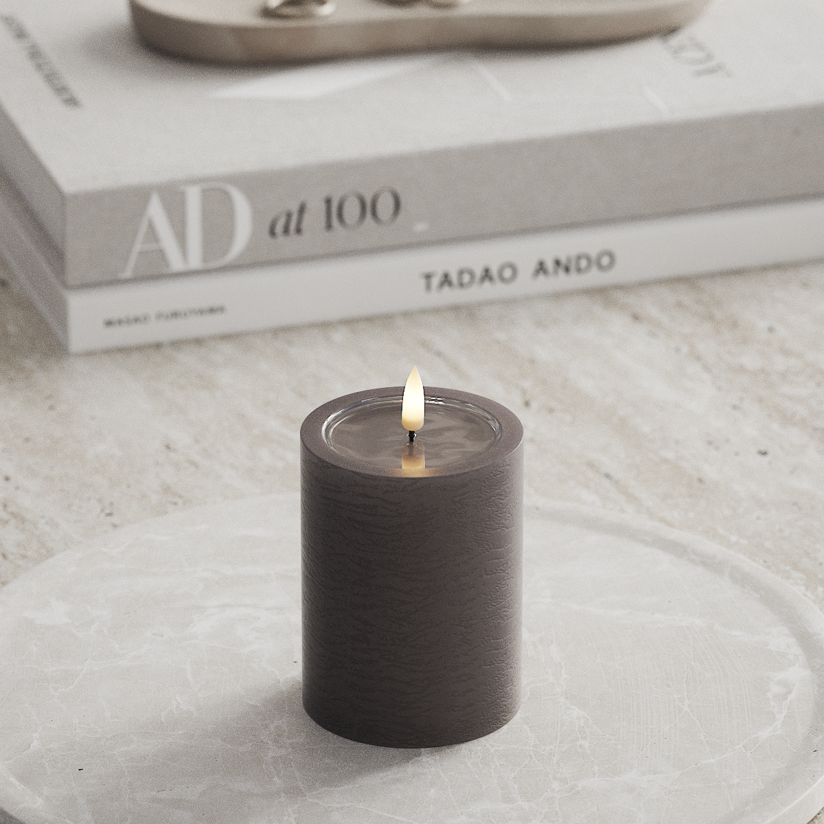 Deluxe Homeart Unique LED blokové svetlo D 7,5 x 10 cm Moka unique blokové svetlo 1