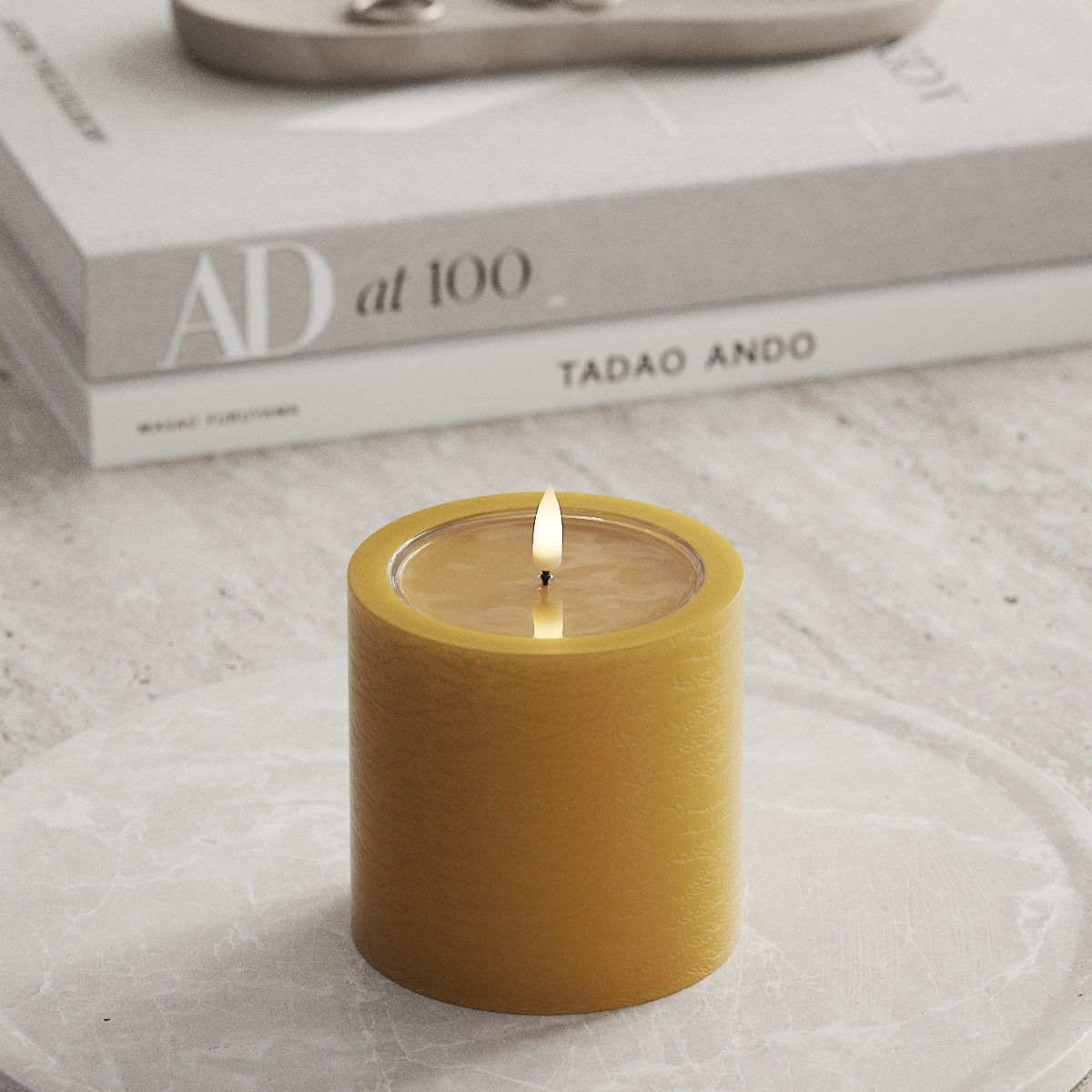 Deluxe Homeart Unique Φωτιστικό μπλοκ LED D 10 x 10 cm Κάρι unique φως μπλοκ 1