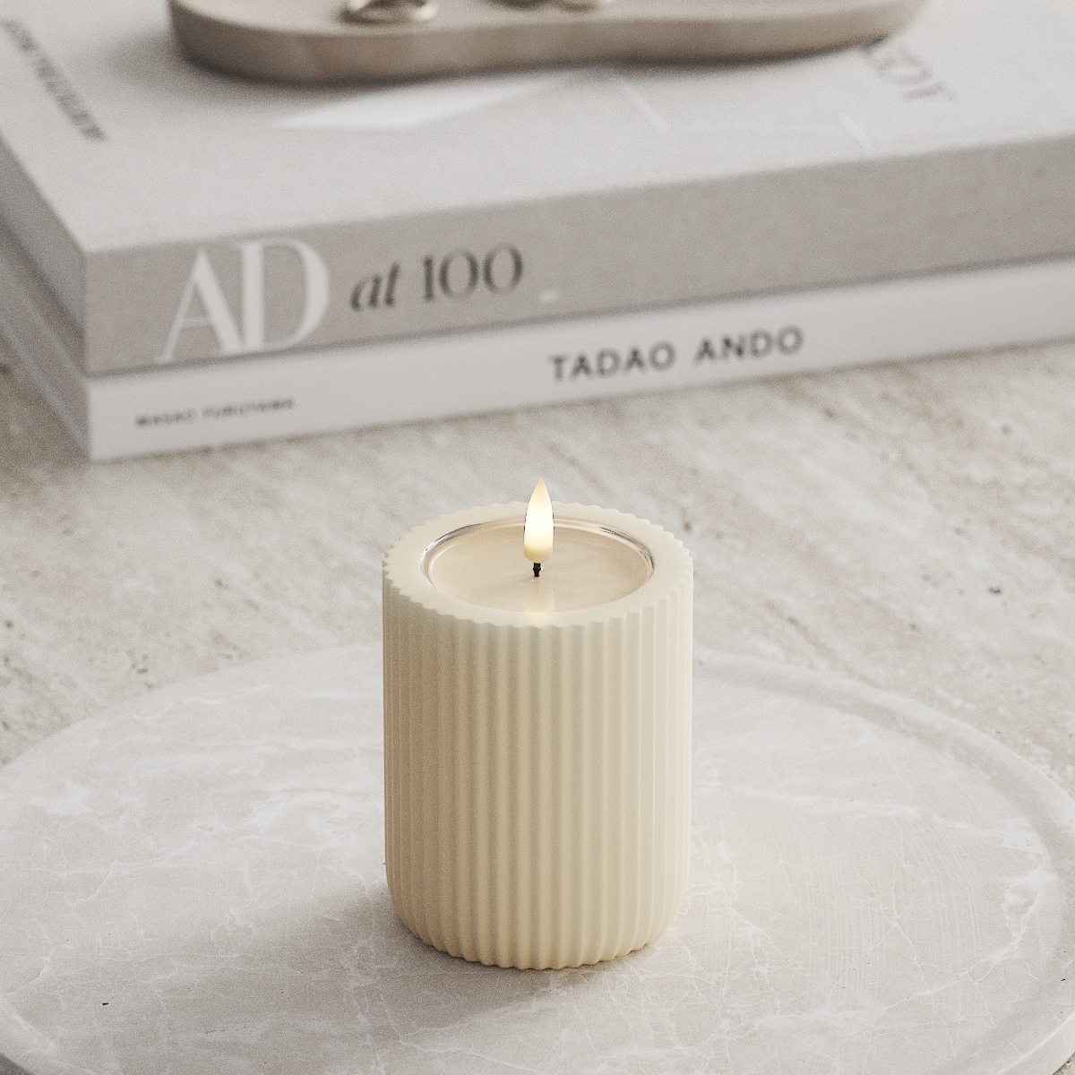 Deluxe Homeart Unique Φωτιστικό αυλάκωσης LED D 8 x 10 cm Κρεμ unique φως αυλάκωσης 1