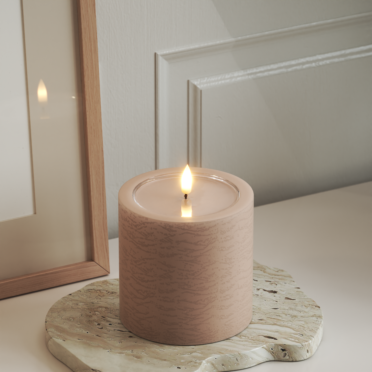 Deluxe Homeart Unique LED blokové světlo D 10 x 10 cm Růžová unique blokové světlo 3